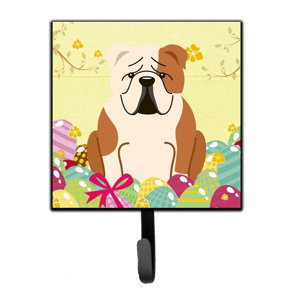 Carolines Treasures Easter Eggs English Bulldog Fawn White Leash or Key Holder - BB6125SH4
