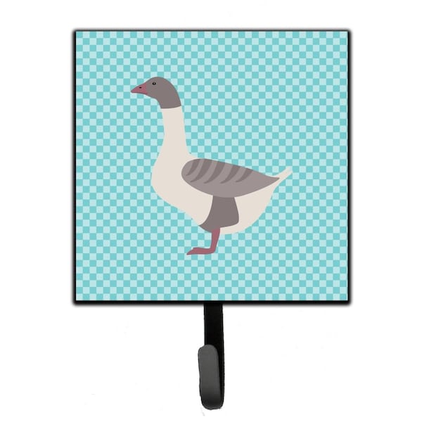 Jensendistributionservices Buff Grey Back Goose Blue Check Leash or Key Holder - MI1654830