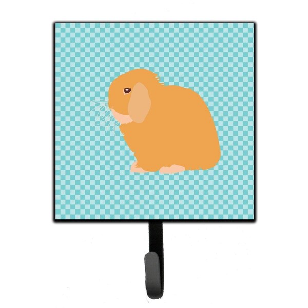 Jensendistributionservices Holland Lop Rabbit Blue Check Leash or Key Holder - MI1710014