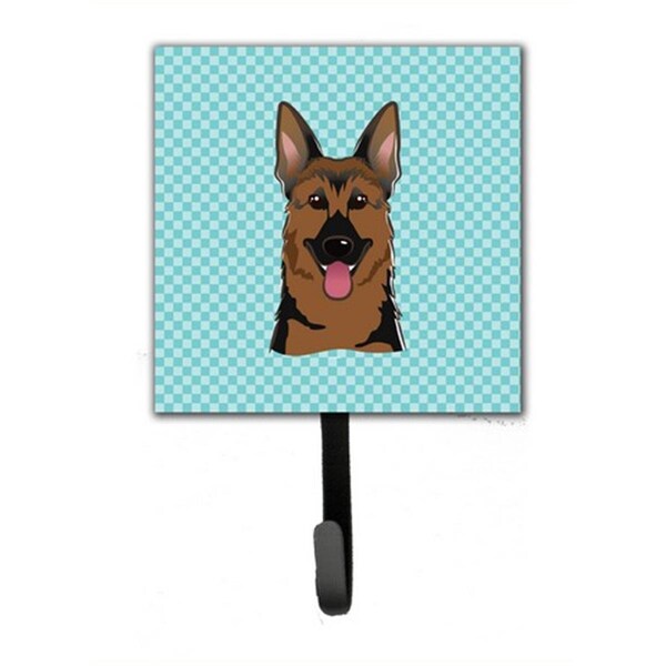 Jensendistributionservices Checkerboard Blue German Shepherd Leash & Key Holder - MI1720987