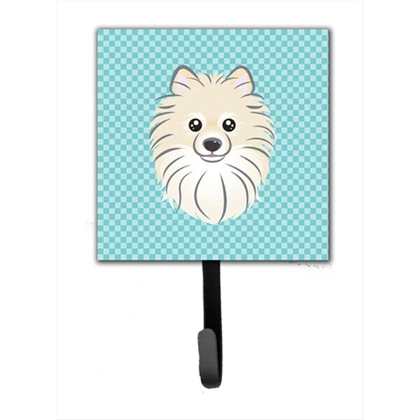 Jensendistributionservices Checkerboard Blue Pomeranian Leash Or Key Holder - MI1725055