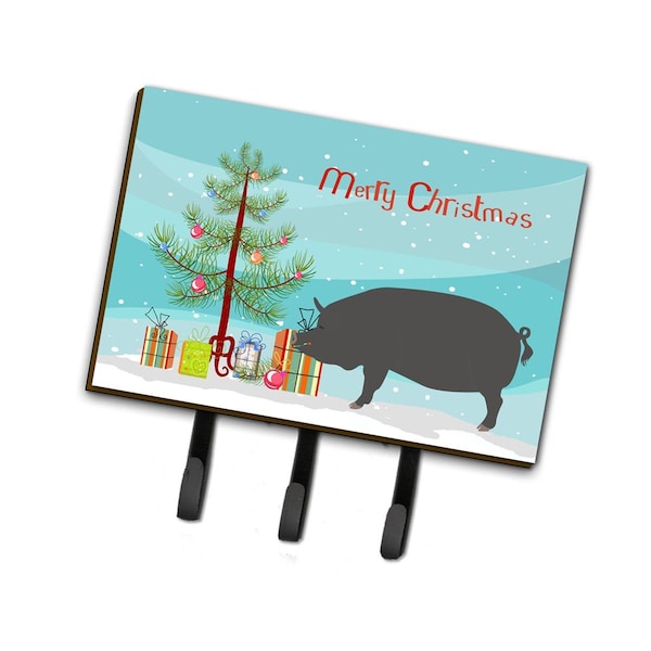 Jensendistributionservices Berkshire Pig Christmas Leash or Key Holder - MI1714274
