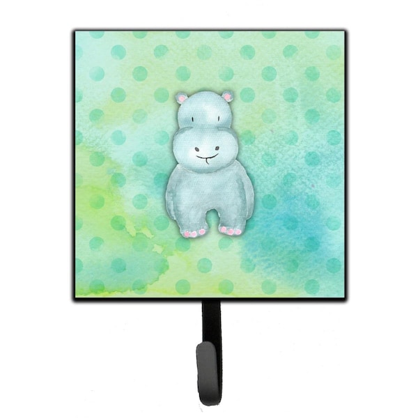 Jensendistributionservices Polkadot Hippopotamus Watercolor Leash or Key Holder - MI1715366