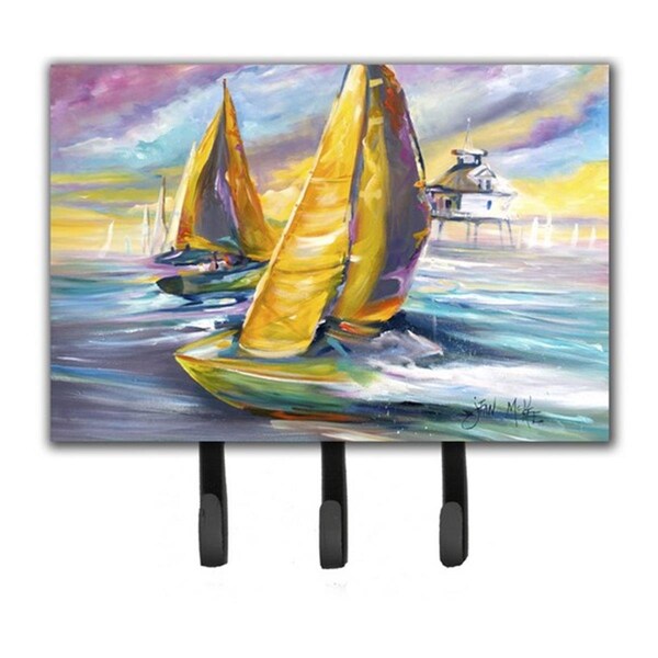 Jensendistributionservices Sailboat With Middle Bay Lighthouse Leash & Key Holder - MI1719783