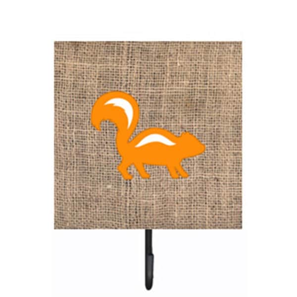 Micasa Skunk Burlap And Orange Leash Or Key Holder - MI750499