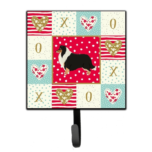 Jensendistributionservices 4.25 x 1 x 7 in. Collie Love Leash or Key Holder - MI1723283