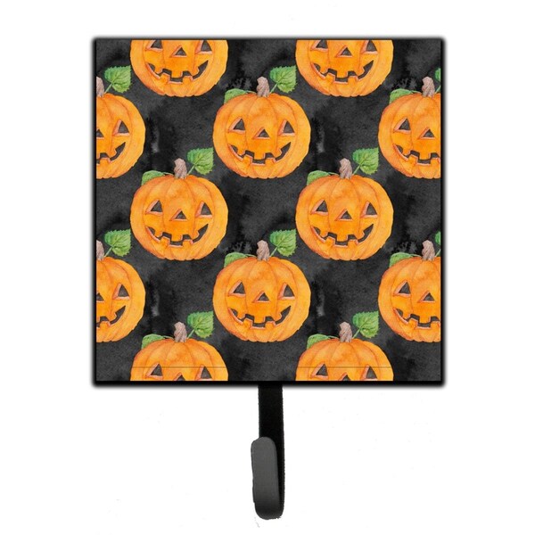 Jensendistributionservices Watecolor Halloween Jack-O-Lantern Leash or Key Holder, 4.25 x 1 x 7 in. - MI1654250