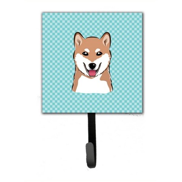 Micasa Checkerboard Blue Shiba Inu Leash & Key Holder - MI759177