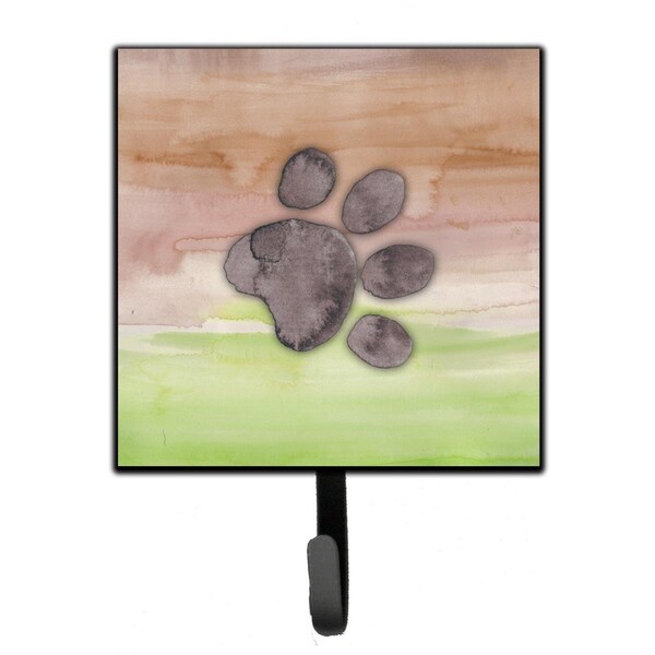 Carolines Treasures Dog Paw Watercolor Leash or Key Holder - BB7359SH4