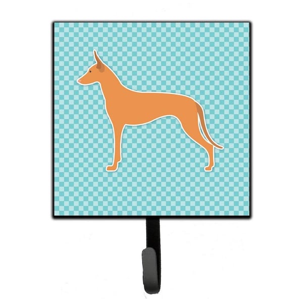 Carolines Treasures Pharaoh Hound Checkerboard Blue Leash or Key Holder - BB3688SH4