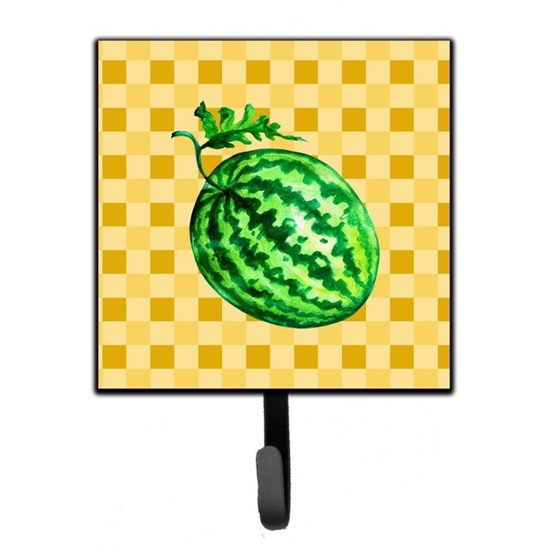 Jensendistributionservices Whole Watermelon on Basketweave Leash or Key Holder - MI2087466