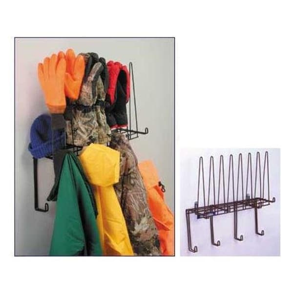 Work-Of-Art RackEm Racks  Space Saver Coat- Glove and Hat Rack - WO77859