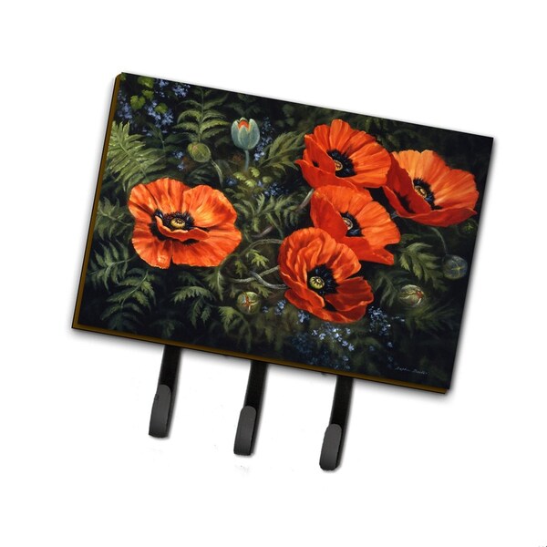 Carolines Treasures Poppies by Daphne Baxter Leash or Key Holder - BDBA0007TH68