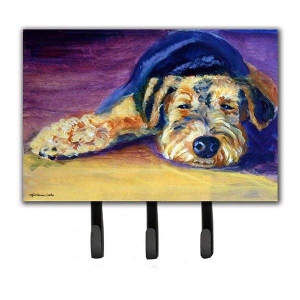 Jensendistributionservices Snoozer Airedale Terrier Leash & Key Holder - MI1715791