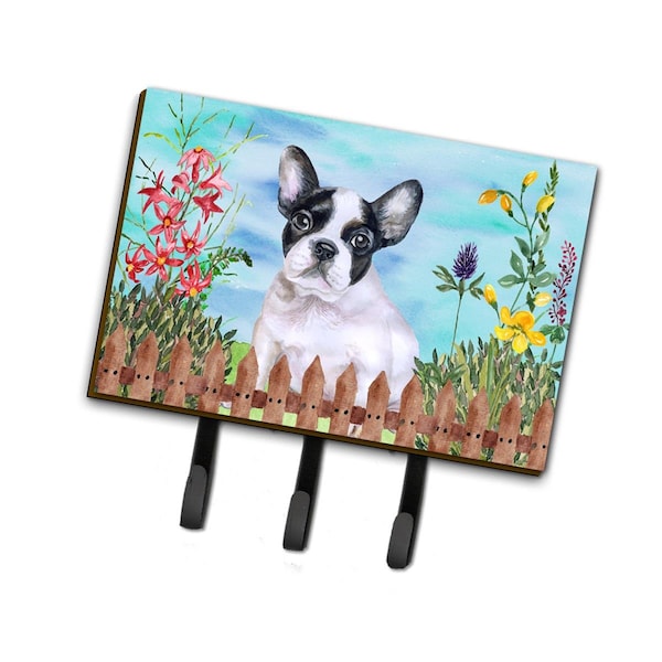 Carolines Treasures French Bulldog Black and White Spring Leash or Key Holder - CK1272TH68