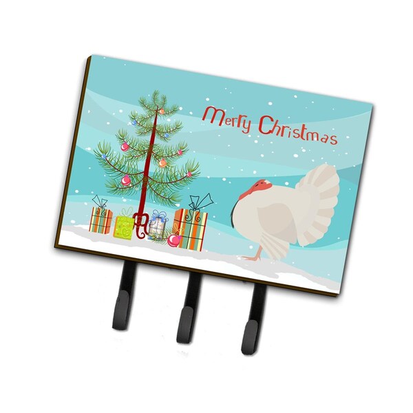 Carolines Treasures White Holland Turkey Christmas Leash or Key Holder - BB9350TH68