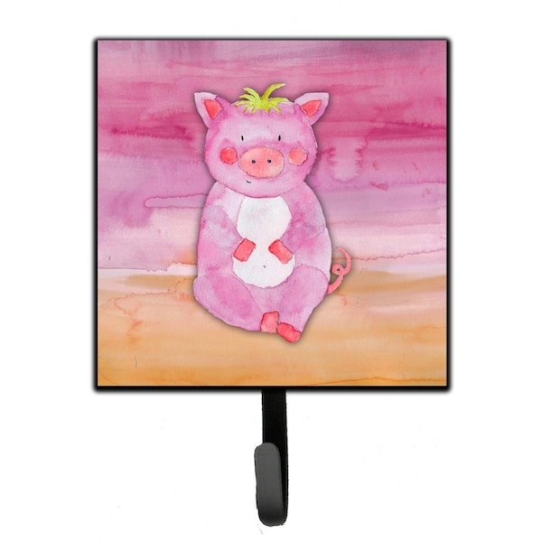Carolines Treasures Pig Watercolor Leash or Key Holder - BB7416SH4