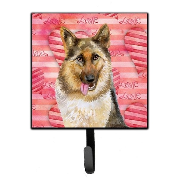 Carolines Treasures Carolines Treasures BB9741SH4 German Shepherd Love Leash or Key Holder - BB9741SH4