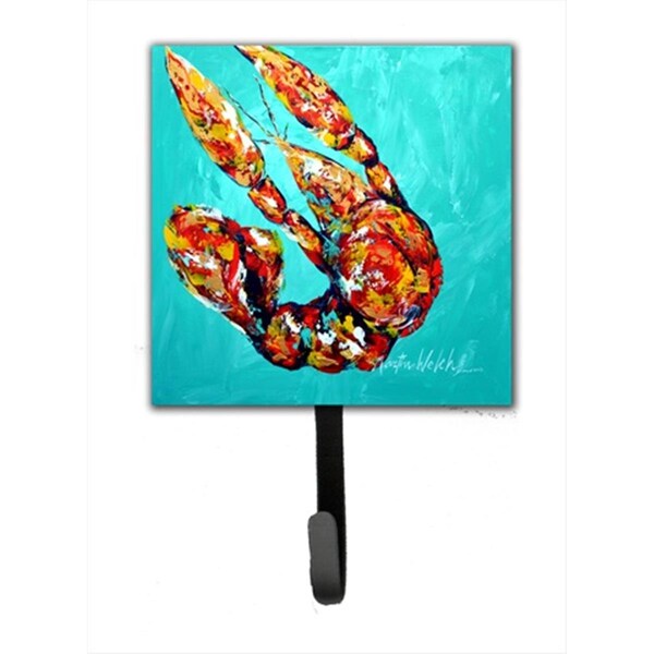Carolines Treasures Crawfish Electric Claw Aqua Green Leash Or Key Holder - MW1025SH4