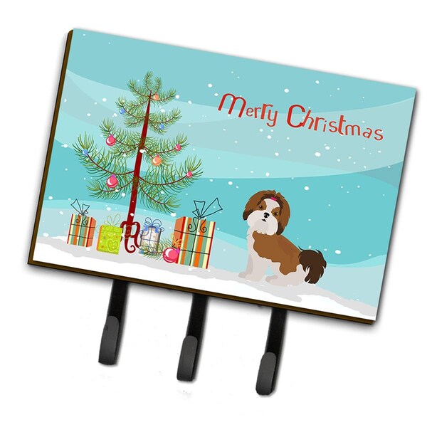 Carolines Treasures Imperial Shih Tzu Christmas Tree Leash or Key Holder - CK3459TH68