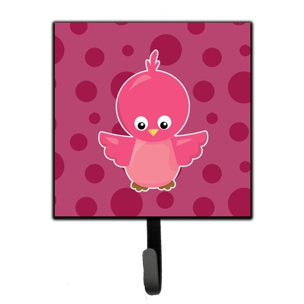 Carolines Treasures Bird on Pink Polkadots Leash or Key Holder - BB7014SH4