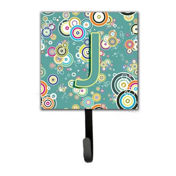 Jensendistributionservices Letter J Circle Circle Teal Initial Alphabet Leash & Key Holder - MI1718264