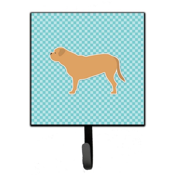 Micasa Dogue de Bordeaux Checkerboard Blue Leash or Key Holder - MI224844