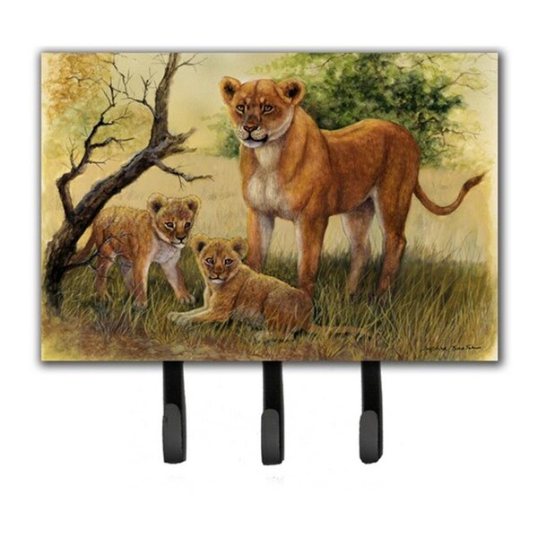Jensendistributionservices Lion & Cubs by Daphne Baxter Leash or Key Holder - MI1719855