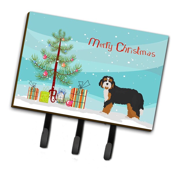 Carolines Treasures Bernedoodle Christmas Tree Leash or Key Holder - CK3804TH68