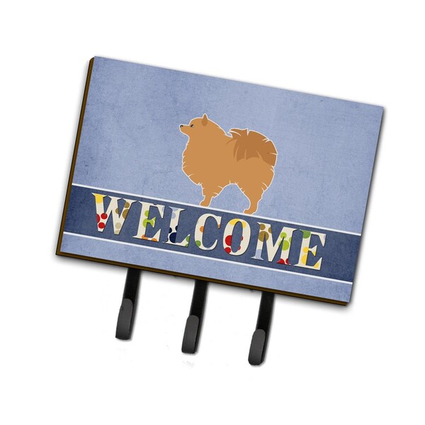 Carolines Treasures Pomeranian Welcome Leash or Key Holder - BB5546TH68