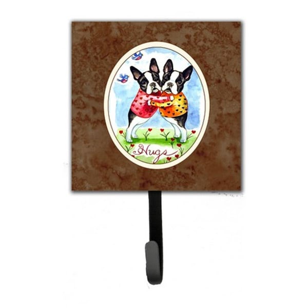 Jensendistributionservices Hugs Boston Terrier Leash or Key Holder - MI225445