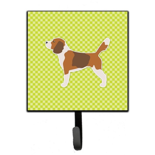 Jensendistributionservices Beagle Checkerboard Green Leash or Key Holder - MI1715032