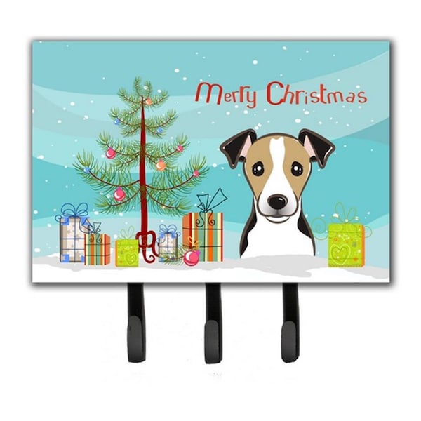 Jensendistributionservices Christmas Tree & Jack Russell Terrier Leash or Key Holder - MI1720025