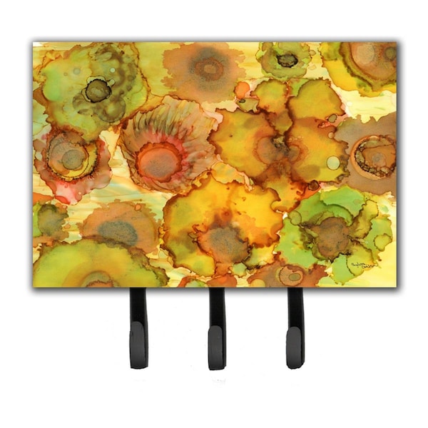 Jensendistributionservices Abstract Flowers in Yellows & Oranges Leash or Key Holder - MI1715121