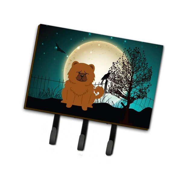Carolines Treasures Halloween Scary Chow Chow Red Leash or Key Holder - BB2332TH68