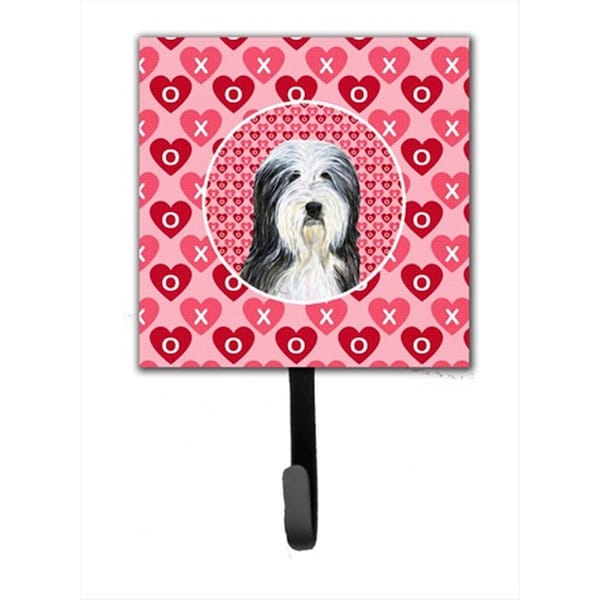 Jensendistributionservices 4.25 W x 7 H in. Bearded Collie Leash Or Key Holder - MI2087173