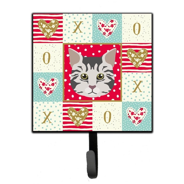 Carolines Treasures 4.25 x 1 x 7 in. American Bobtail Cat Love Leash or Key Holder - CK5079SH4