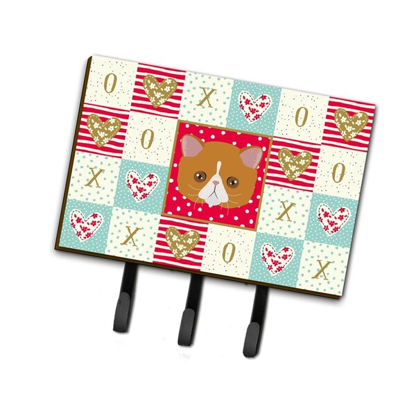 Carolines Treasures 6 x 2 x 9 in. Exotic Shorthair Cat Love Leash or Key Holder - CK5117TH68