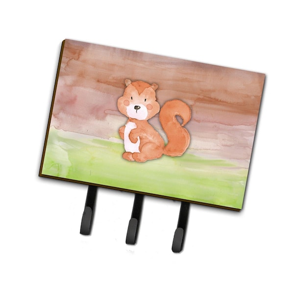 Carolines Treasures Squirrel Watercolor Leash or Key Holder - BB7439TH68