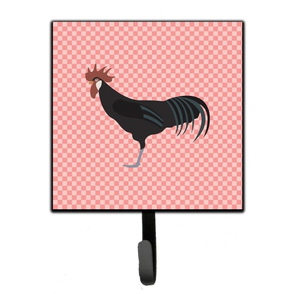 Carolines Treasures Minorca Ctalalan Chicken Pink Check Leash or Key Holder - BB7841SH4