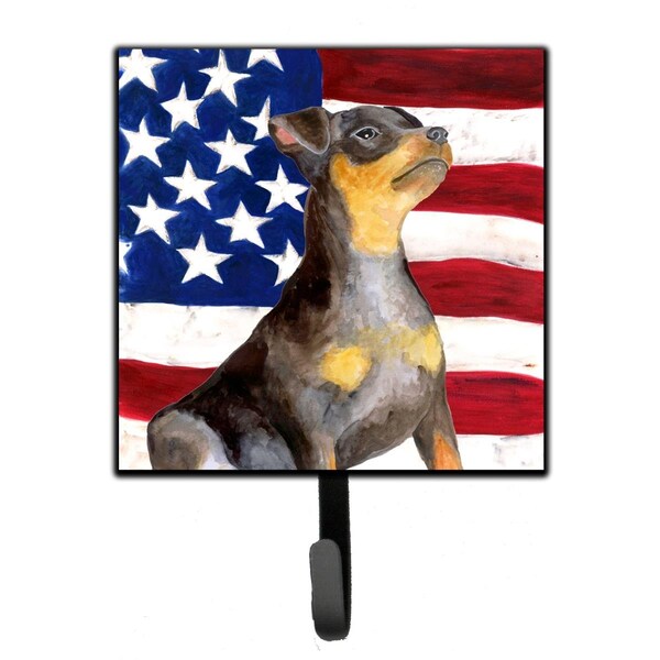 Jensendistributionservices Miniature Pinscher No 2 Patriotic Leash or Key Holder - MI1657500