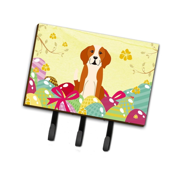 Carolines Treasures Easter Eggs English Foxhound Leash or Key Holder - BB6110TH68