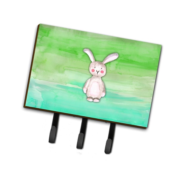 Carolines Treasures Bunny Rabbit Watercolor Leash or Key Holder - BB7437TH68