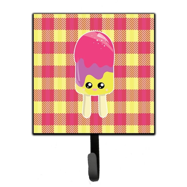 Carolines Treasures Ice Pop Popsicle Face Gingham Leash or Key Holder - BB7068SH4