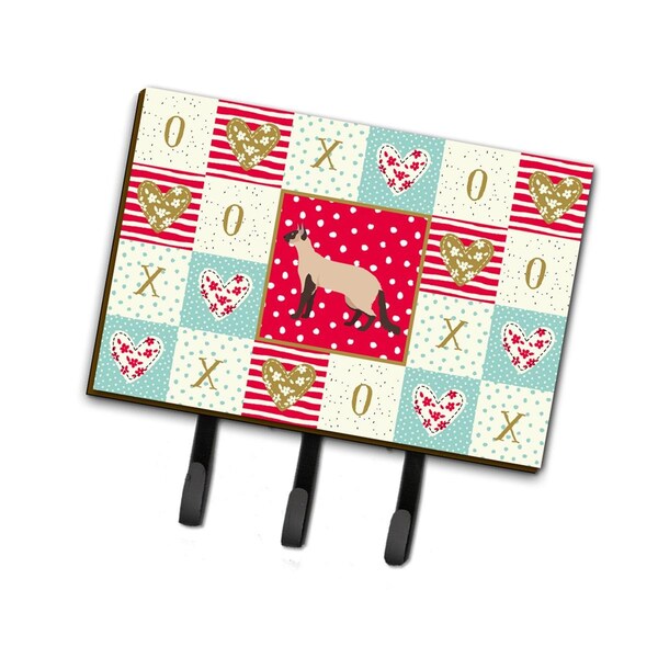Carolines Treasures 6 x 2 x 9 in. Colorpoint Longhair No.3 Cat Love Leash or Key Holder - CK5586TH68