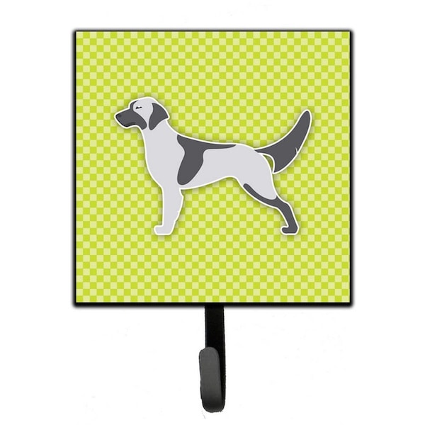Carolines Treasures English Setter Checkerboard Green Leash or Key Holder - BB3781SH4