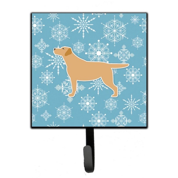 Carolines Treasures Winter Snowflake Yellow Labrador Retriever Leash or Key Holder - BB3497SH4