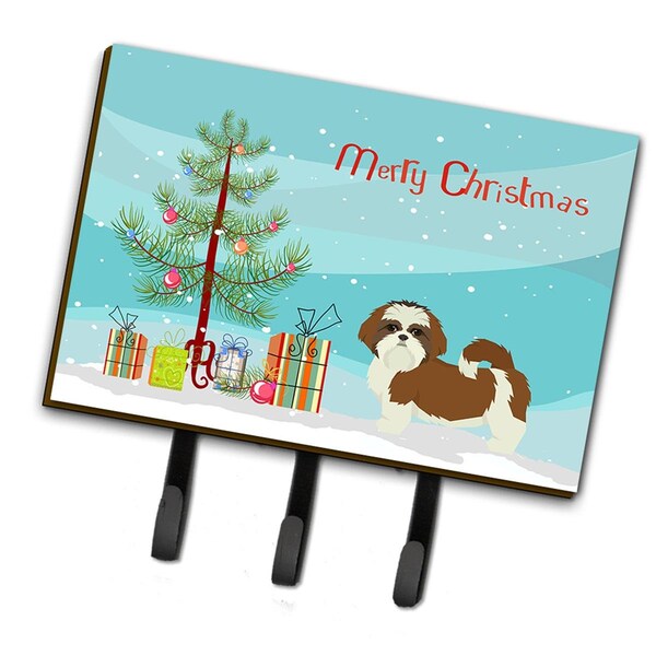 Carolines Treasures Shih Tzu Christmas Tree Leash or Key Holder - CK3563TH68