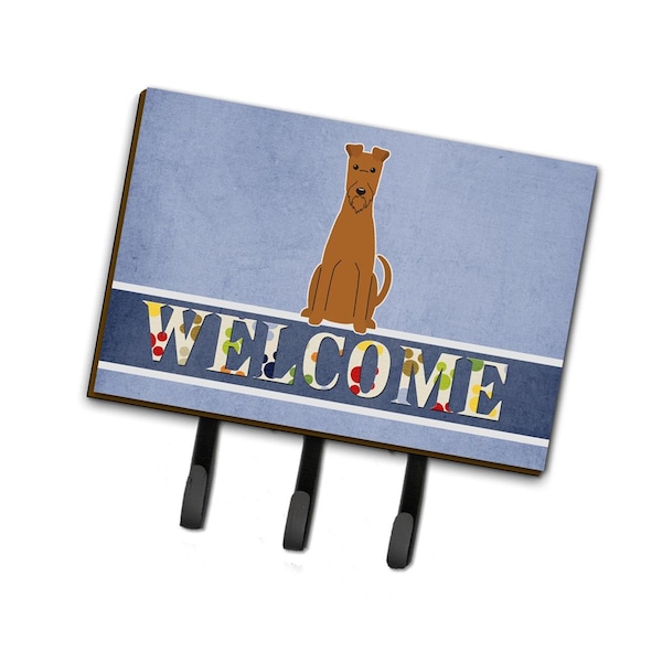Carolines Treasures Irish Terrier Welcome Leash or Key Holder - BB5643TH68