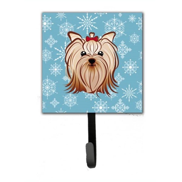Jensendistributionservices Snowflake Yorkie Yorkishire Terrier Leash & Key Holder - MI1659194